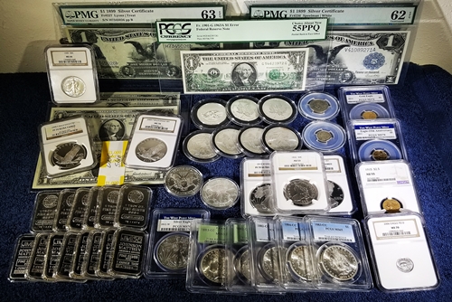 Our specialties includes coins and currency collectibles.