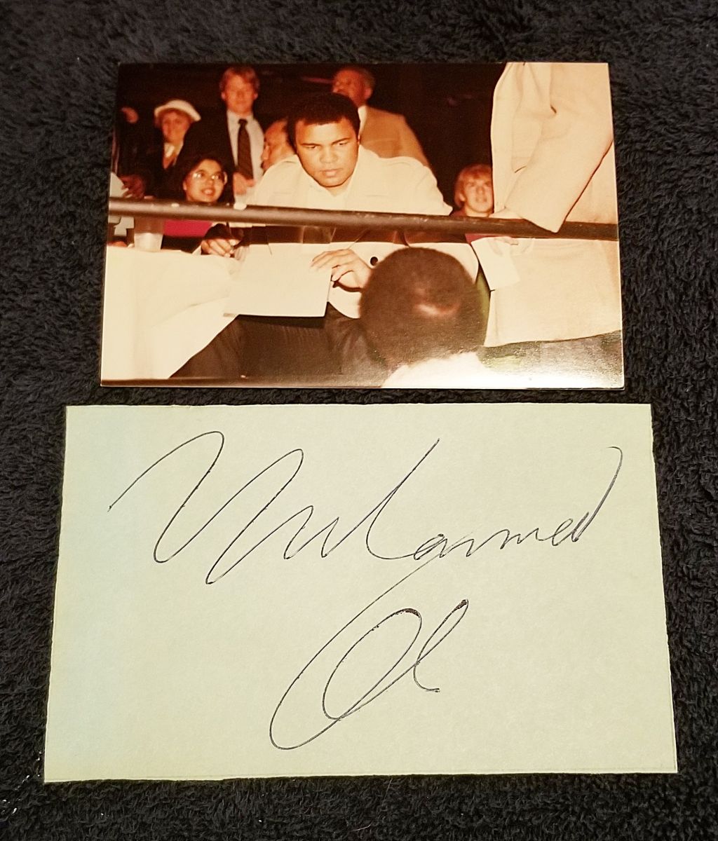 Signed photo of Muhammad Ali
