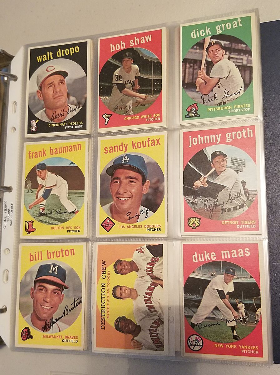 Collectibles of baseball cards